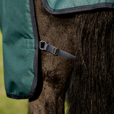 Horseware Ireland Amigo Ripstop 900D Plus 100g Pony Turnout Rug #colour_dynasty-green-navy-silver