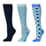 Dublin 3 Pack Socks Adults #colour_teal-geo-floral