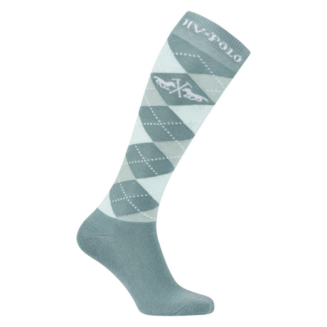 HV Polo Argyle Socks #colour_aqua-sky