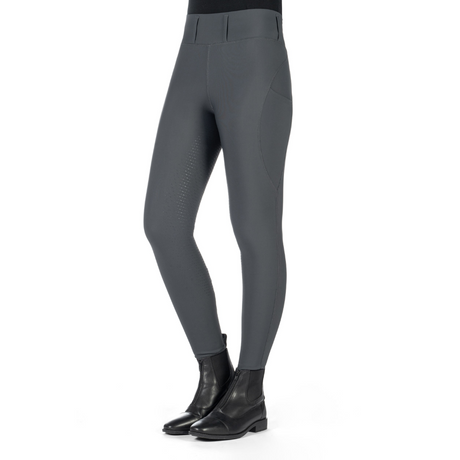 HKM Womens's Silicone Full Seat Riding Leggings -Jil High Waist- #colour_grey