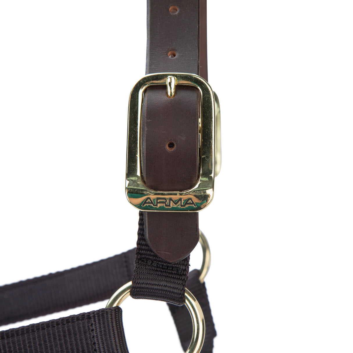 Shires ARMA Premium Adjustable FieldSafe Headcollar #colour_black