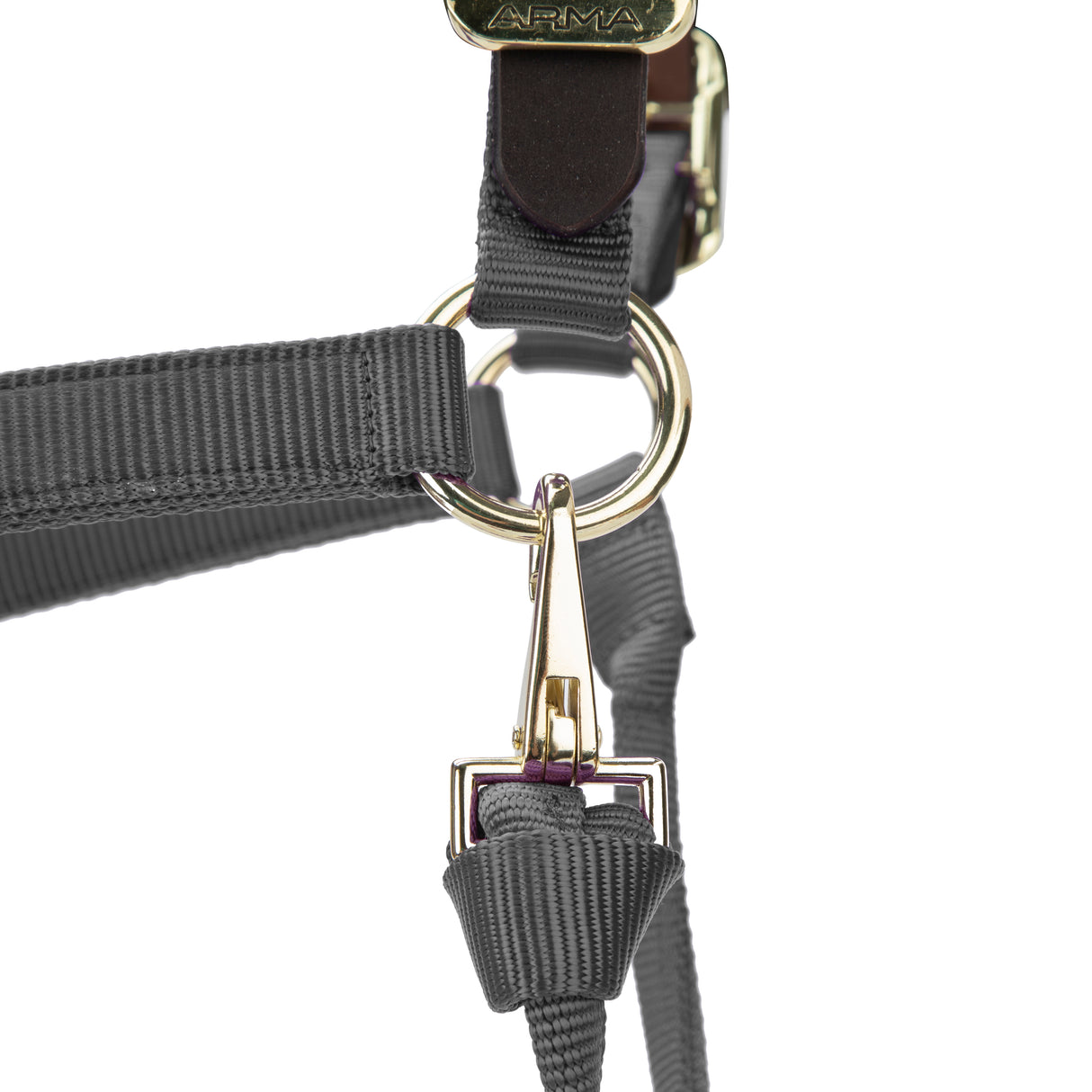 Shires ARMA Premium Adjustable FieldSafe Headcollar #colour_grey