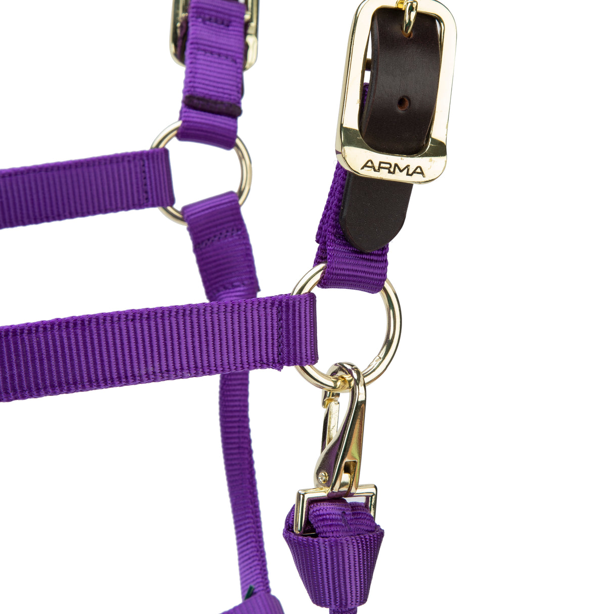 Shires ARMA Premium Adjustable FieldSafe Headcollar #colour_purple