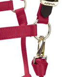 Shires ARMA Premium Adjustable FieldSafe Headcollar #colour_red