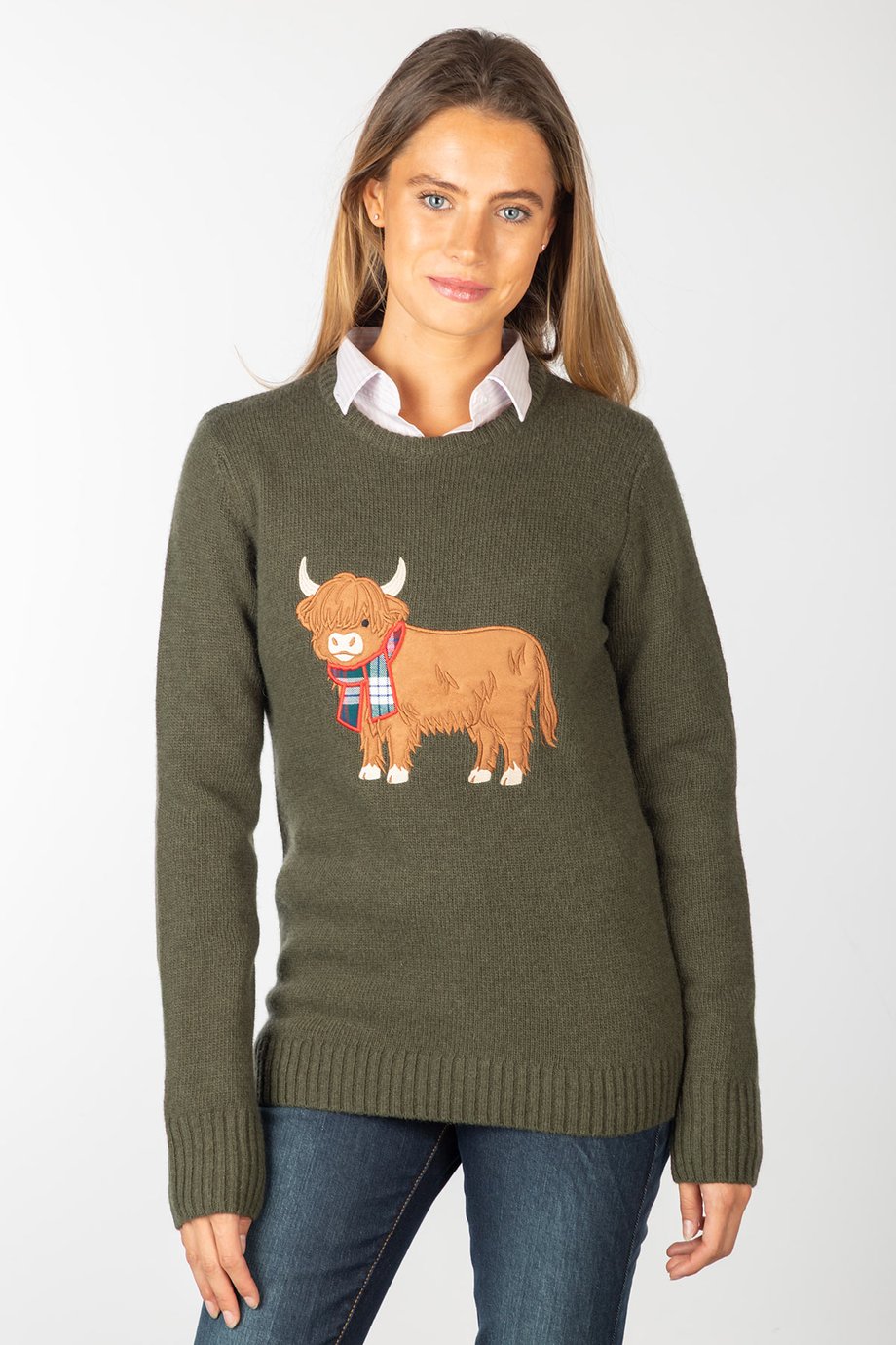 Rydale Ladies Crew Neck Character Knit Jumper