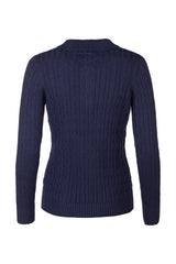 Rydale Ladies Quarter Zip Cable Knit Jumper - Emma