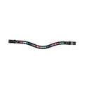 Dublin Ombre Rainbow Browband with Sparkle Leather Horse Bridle