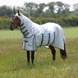 Shires Highlander Plus Sweet-itch Combo Rug #colour_white-airforce