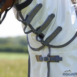 Shires Highlander Plus Sweet-itch Combo Rug #colour_white-airforce