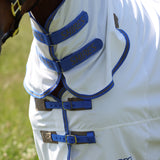 Shires Tempest Plus Sweet-Itch Combo Rug #colour_white-airforce