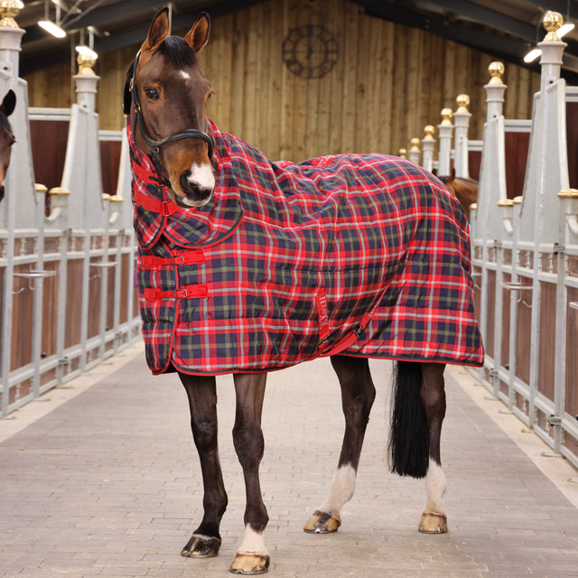 Tempest Plus 200g Stable Combo Rug #colour_red-check