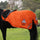 Shires EQUI-FLECTOR Waterproof Exercise Sheet #colour_orange