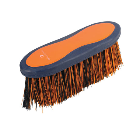HySHINE Pro Groom Long Bristle Dandy Brush #colour_navy-orange