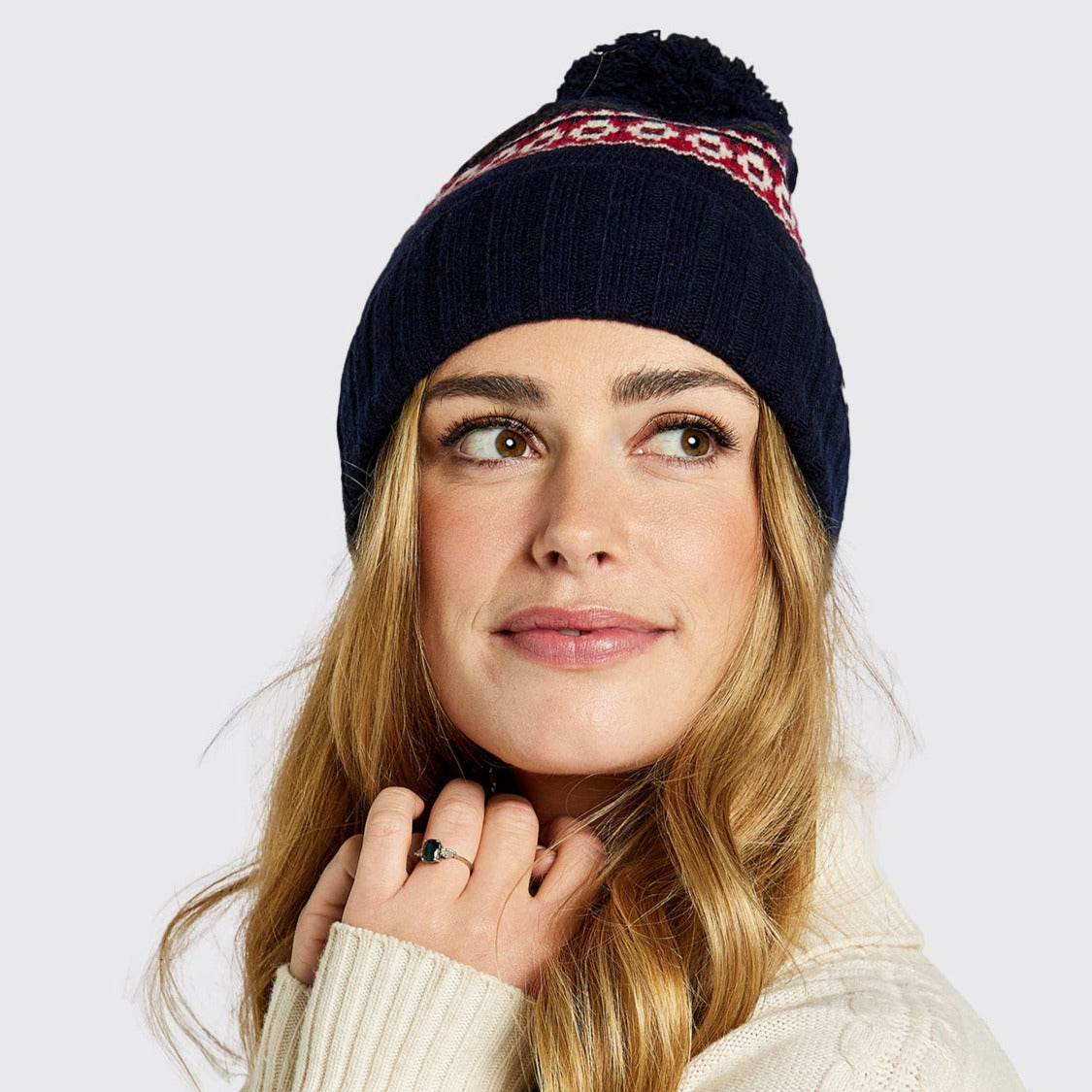 Dubarry Kilcormac Knitted Hat #colour_Navy