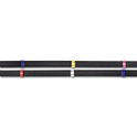 Waldhausen Non-slip Reins with Coloured Stops #colour_black
