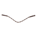 Waldhausen X-line Glam Browband #colour_brown-gold-beige-silver