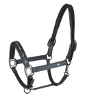 Waldhausen X-Line Leather Halter Crystal #colour_black-grey