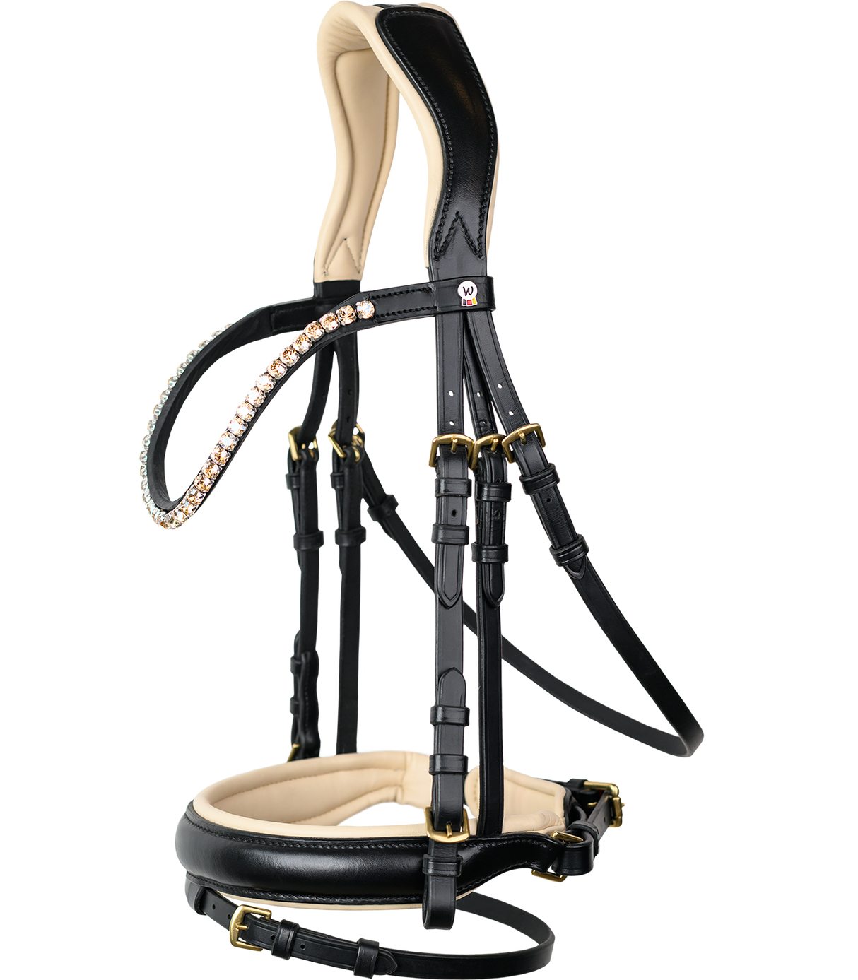 Waldhausen X-Line Ivory Bridle #colour_black