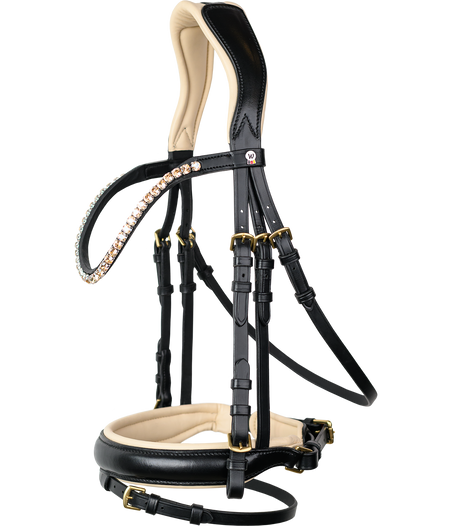 Waldhausen X-Line Ivory Bridle #colour_black