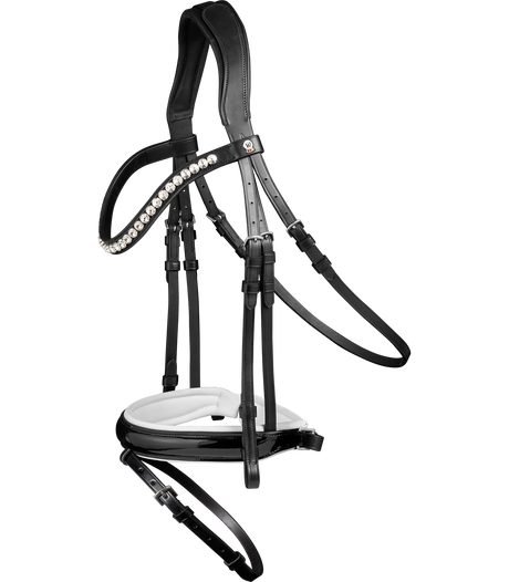 Waldhausen Evermore X-Line Bridle #colour_black-white