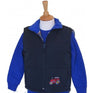 British Country Collection Three Tractors Childrens Gilet #colour_navy