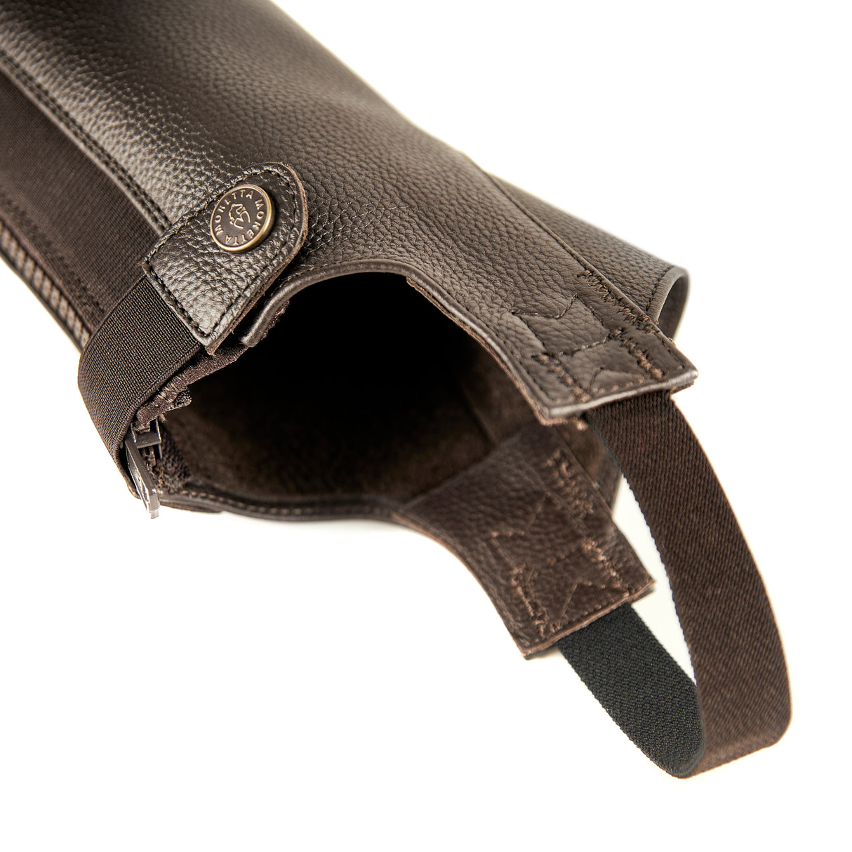 Shires Moretta Ladies Leather Gaiters #colour_brown