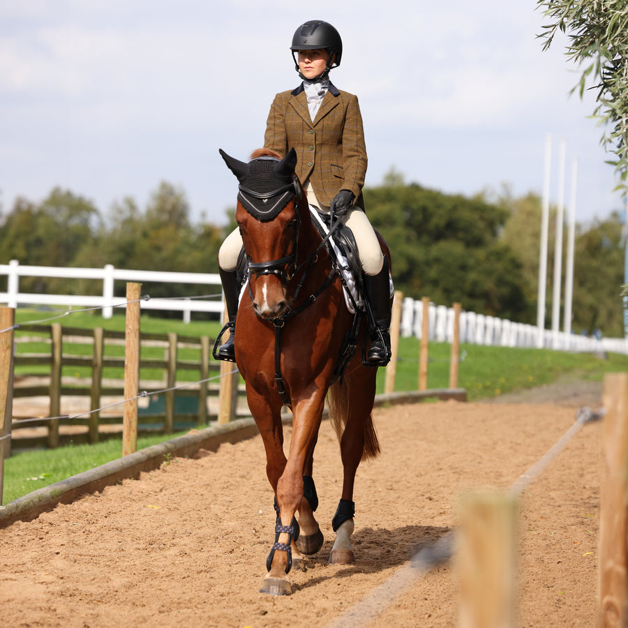 Shires Aubrion Saratoga Veste d'équitation en Tweed Marron 30 cm Shires Aubrion Saratoga Veste d'équitation en Tweed Marron 30 cm