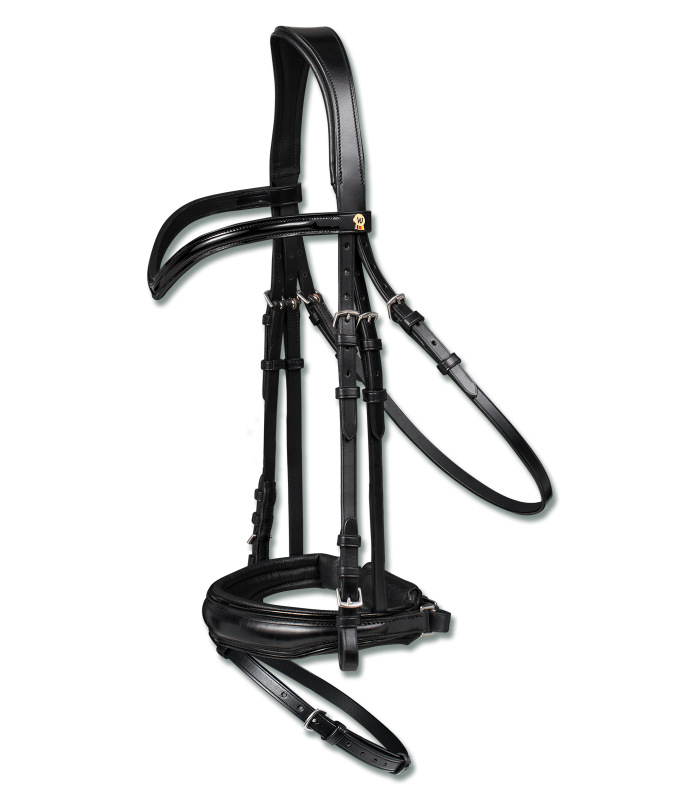 Waldhausen S-Line Patent Leather Bridle Blackshine #colour_black