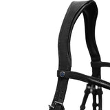 Stubben 2700 Pro-Jump Mexican Noseband Snaffle Bridle #colour_black-black