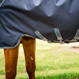 Horseware Ireland Rambo Duo Ripstop 100g Plus Turnout Bundle (100g + 200g) #colour_navy-thunderstorm-grey-silver