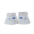 Weatherbeeta Tough-Tec Fleece Trim Bell Boots #colour_white