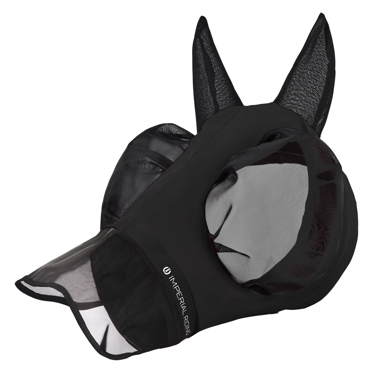 Imperial Riding Trail Ride Fly Mask With Nose #colour_black