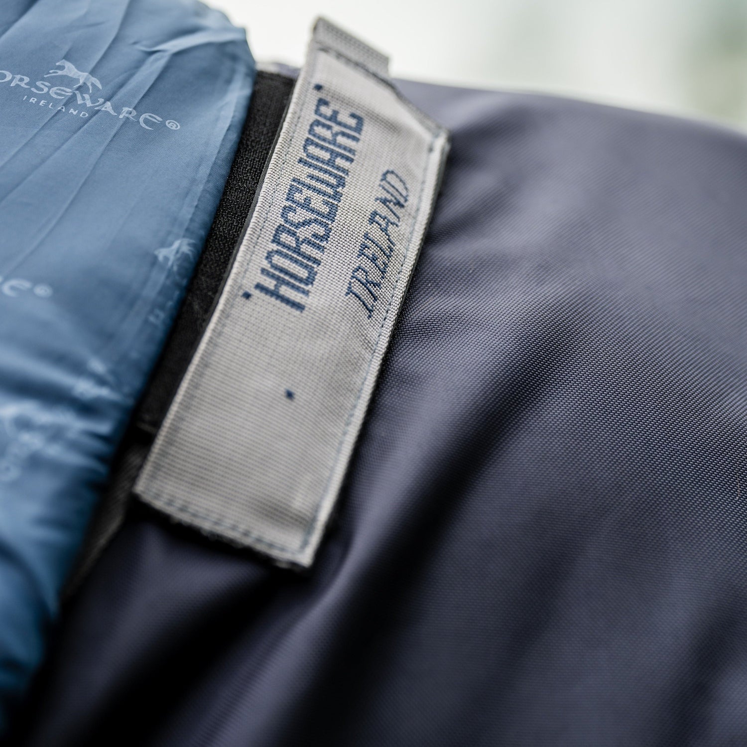 Horseware Irelanc Rambo Optimo Turnout (0g Outer with 400g Liner) #colour_navy-thunderstorm-grey-silver