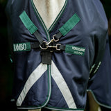 Horseware Ireland Rambo 1680D 200g Wug Turnout Rug #colour_navy-hunter-green-silver