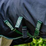 Horseware Ireland Rambo 1680D 0g Wug Turnout Rug #colour_navy-hunter-green-silver