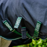 Horseware Ireland Rambo 1680D 50g Wug Turnout Rug #colour_navy-hunter-green-silver