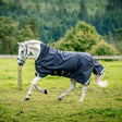 Horseware Ireland Rambo 1680D 200g Wug Turnout Rug #colour_navy-hunter-green-silver