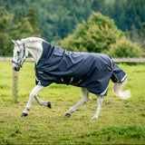 Horseware Ireland Rambo 1680D 50g Wug Turnout Rug #colour_navy-hunter-green-silver