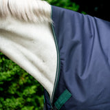 Horseware Ireland Rambo 1680D 0g Wug Turnout Rug #colour_navy-hunter-green-silver