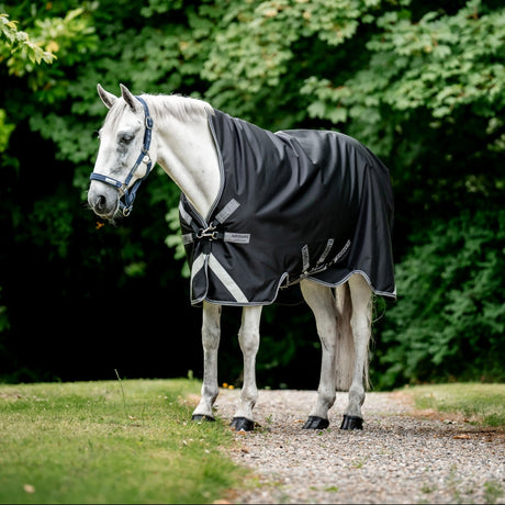 Horseware Ireland Rambo 1680D 0g Wug Turnout Rug #colour_black-thunderstorm-grey-silver