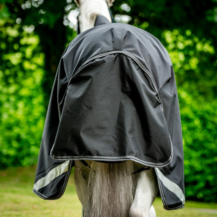 Horseware Ireland Rambo 1680D 50g Wug Turnout Rug #colour_black-thunderstorm-grey-silver