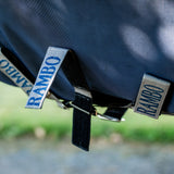 Horseware Ireland Rambo Supreme 1680D Turnout Plus 0g #colour_navy-thunderstorm-grey-silver