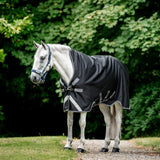 Horseware Ireland Rambo Wug Turnout Heavy 400g #colour_black-thunderstorm-grey-silver