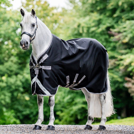 Horseware Ireland Amigo Bravo 12 Original 250g Medium Turnout Rug #colour_black-titanium-grey-silver