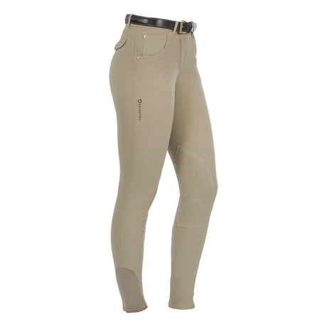 Equestro Race Model Woman Breeches In Stretch Cotton #colour_beige