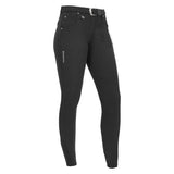 Equestro Race Model Woman Breeches In Stretch Cotton #colour_black