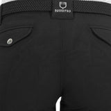 Equestro Race Model Woman Breeches In Stretch Cotton #colour_black