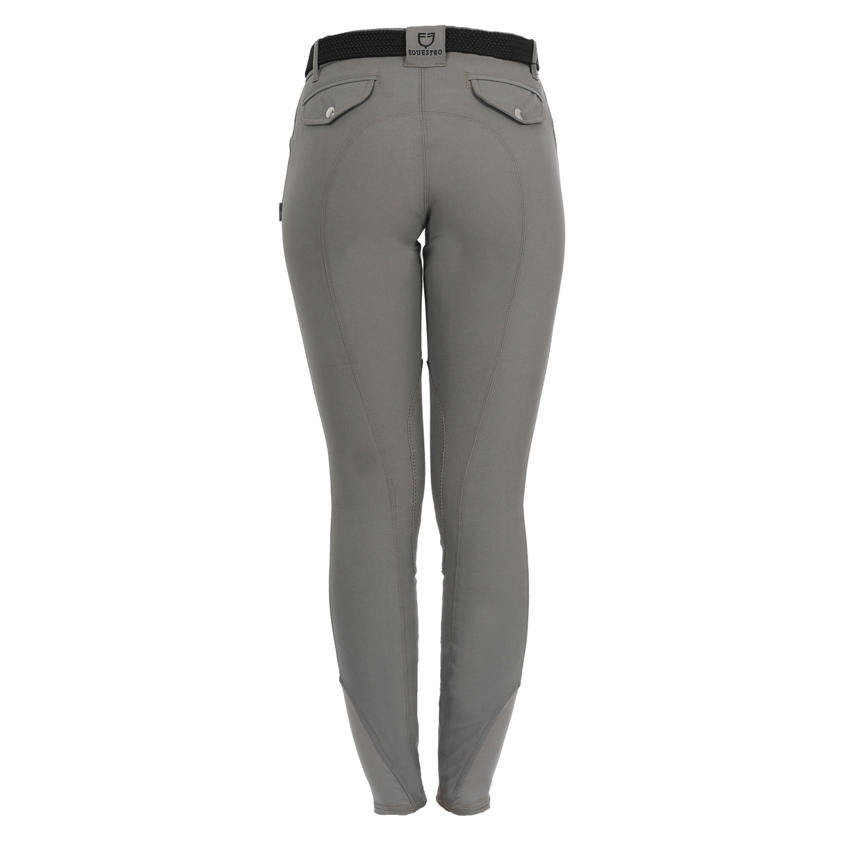Equestro Race Model Woman Breeches In Stretch Cotton #colour_grey