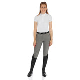 Equestro Race Model Woman Breeches In Stretch Cotton #colour_grey
