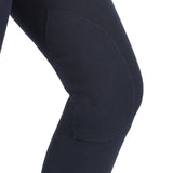 Equestro Race Model Woman Breeches In Stretch Cotton #colour_blue